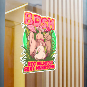 Big Delicious Sexy Mushrooms Kiss-Cut Vinyl Decal