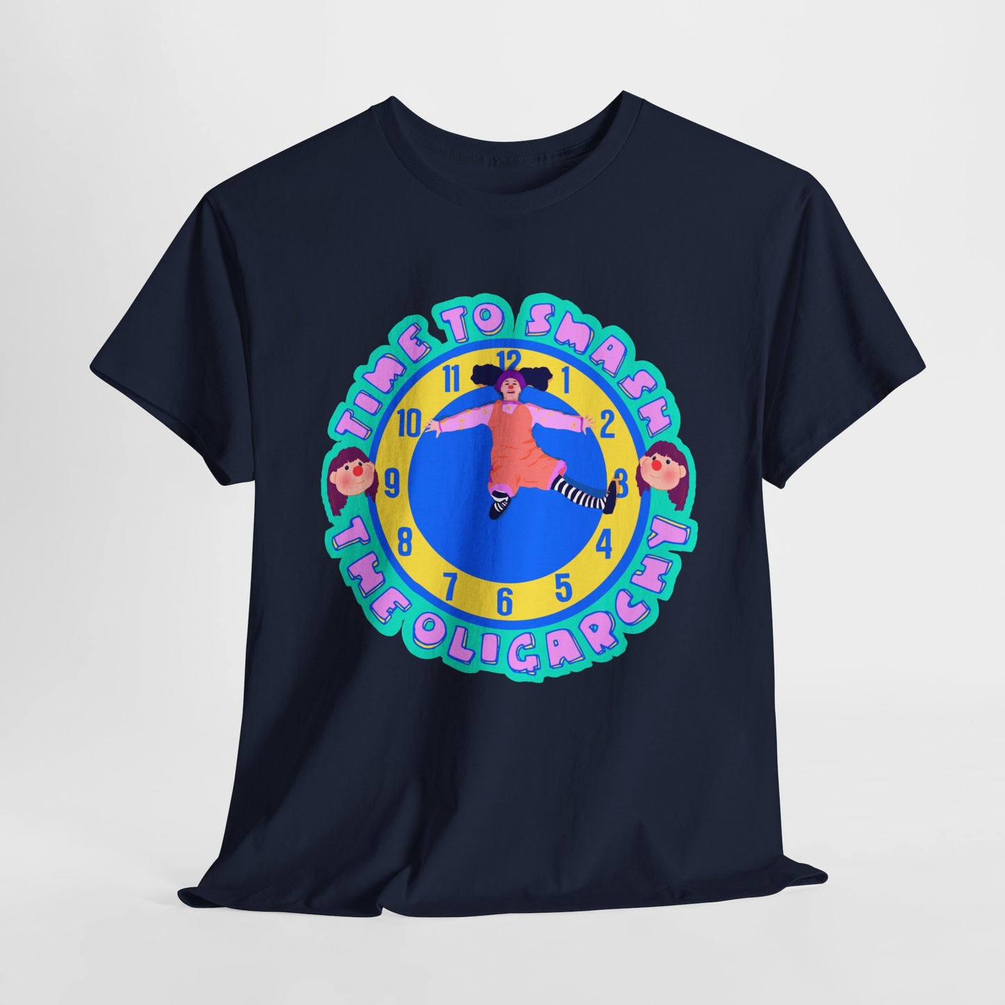 Time To Smash The Oligarchy Unisex Heavy Cotton Tee