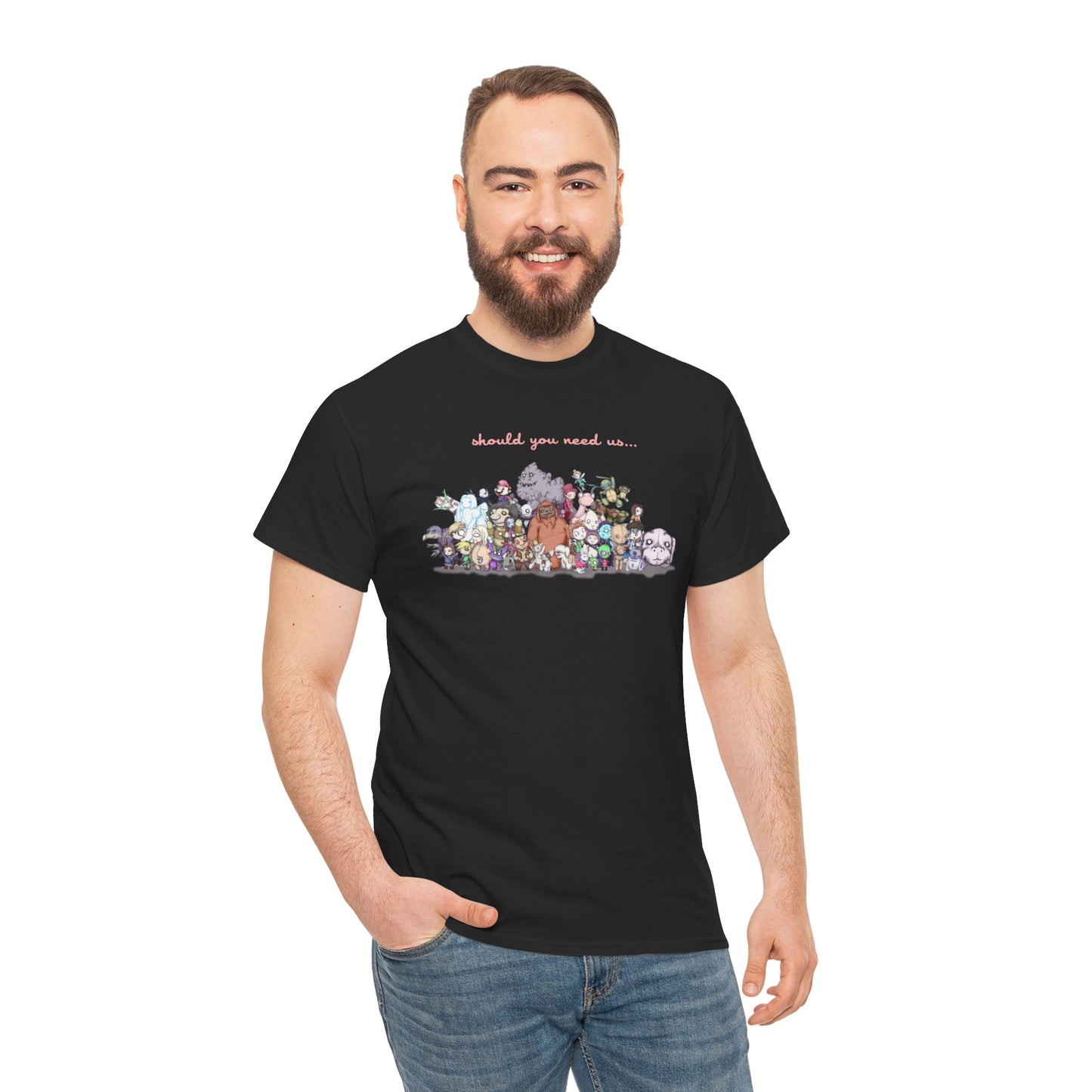 Should You Need Us Extended Unisex Heavy Cotton Tee