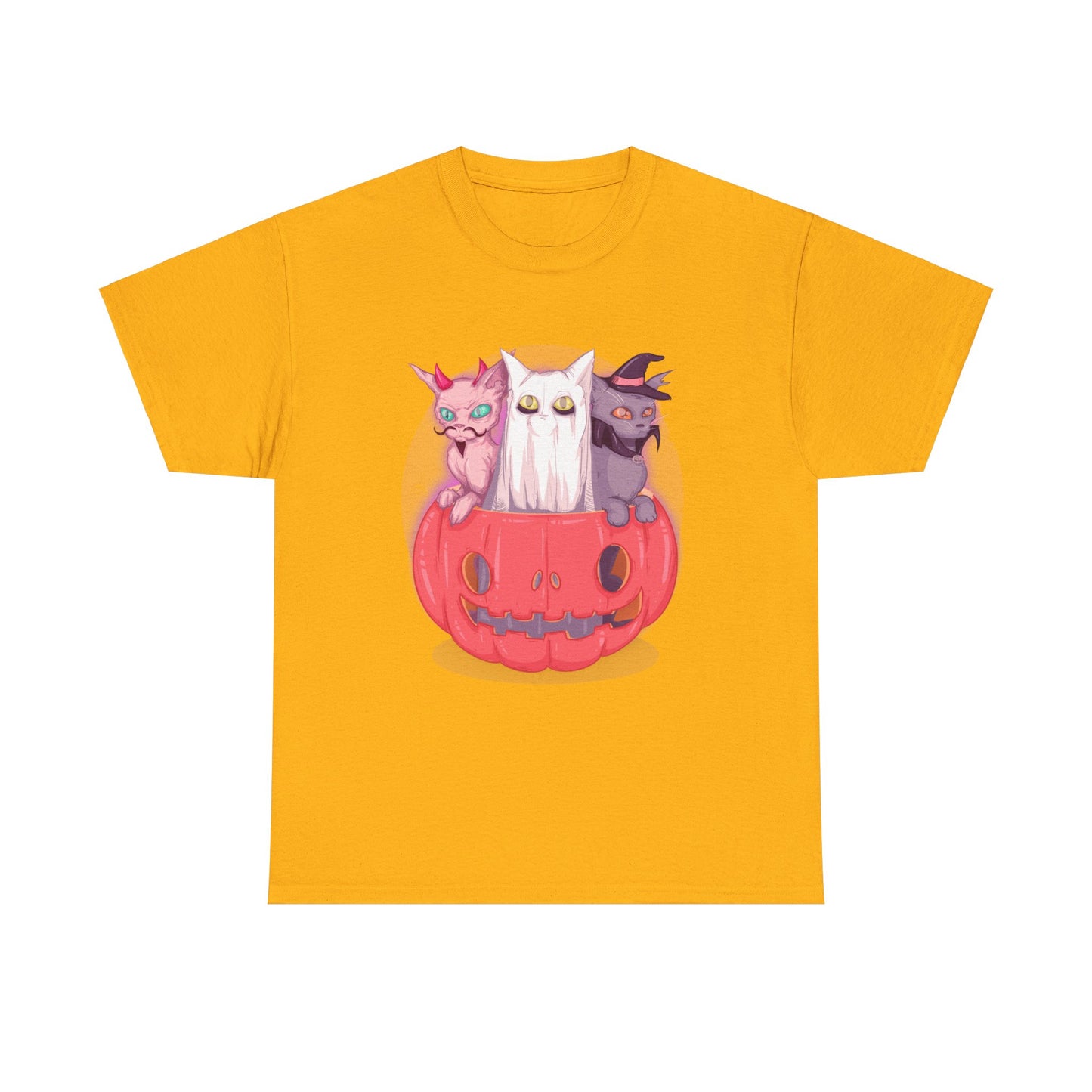 Meow-lloween Unisex Heavy Cotton Tee