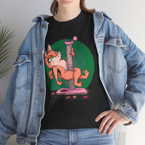 Scratching Pole Unisex Heavy Cotton Tee