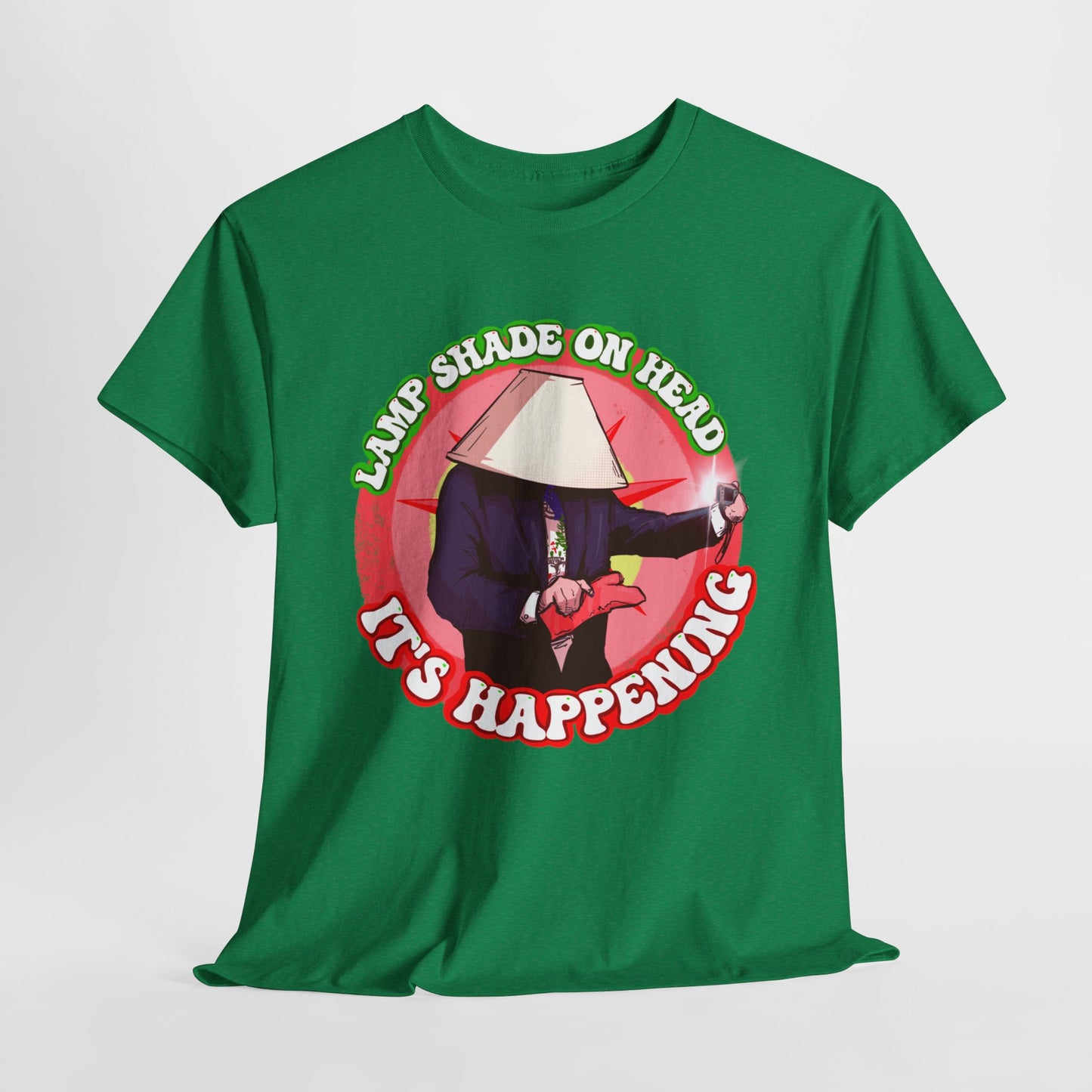 Lampshade On Head Unisex Heavy Cotton Tee