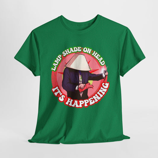 Lampshade On Head Unisex Heavy Cotton Tee