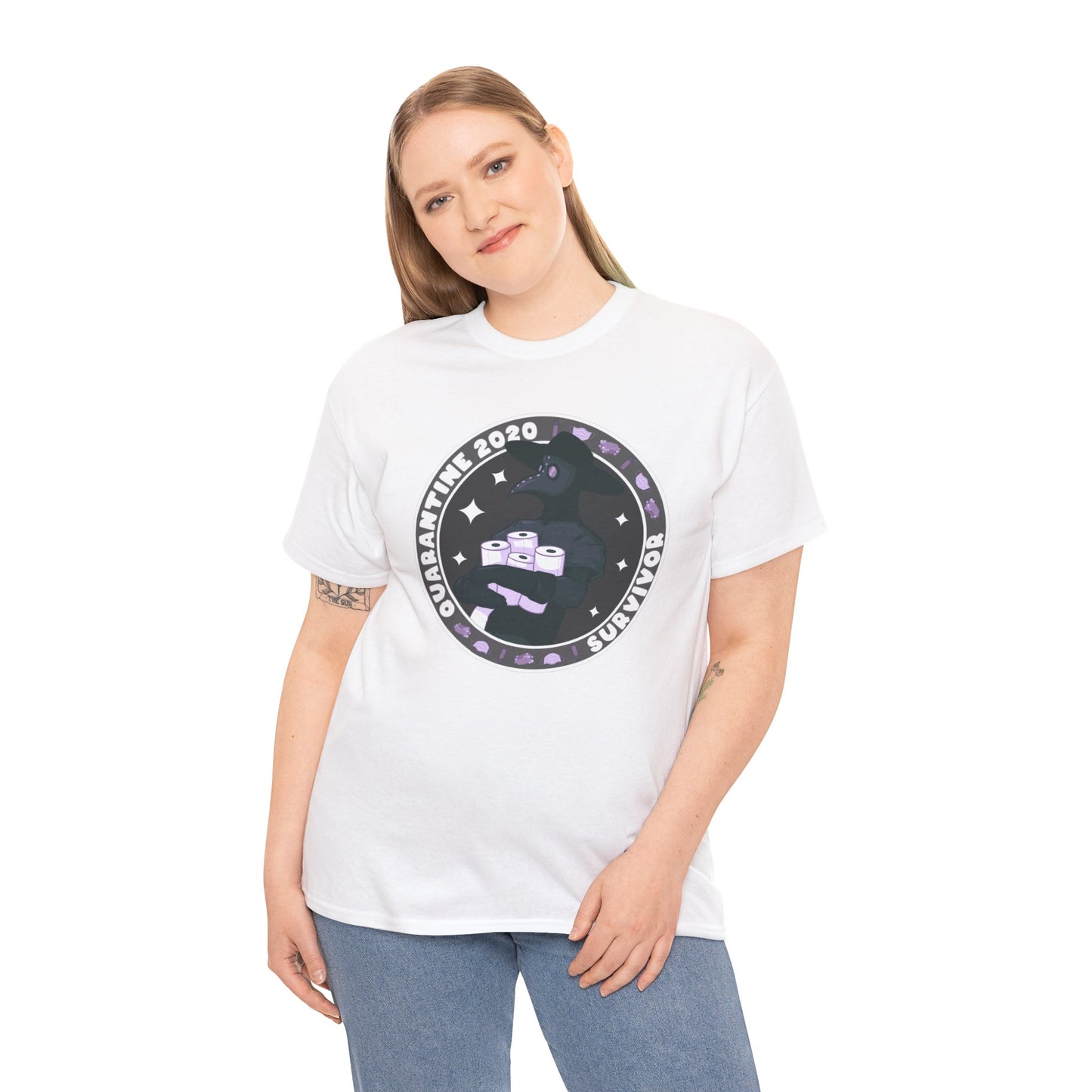 Quarantine 2020 Survivor Unisex Heavy Cotton Tee