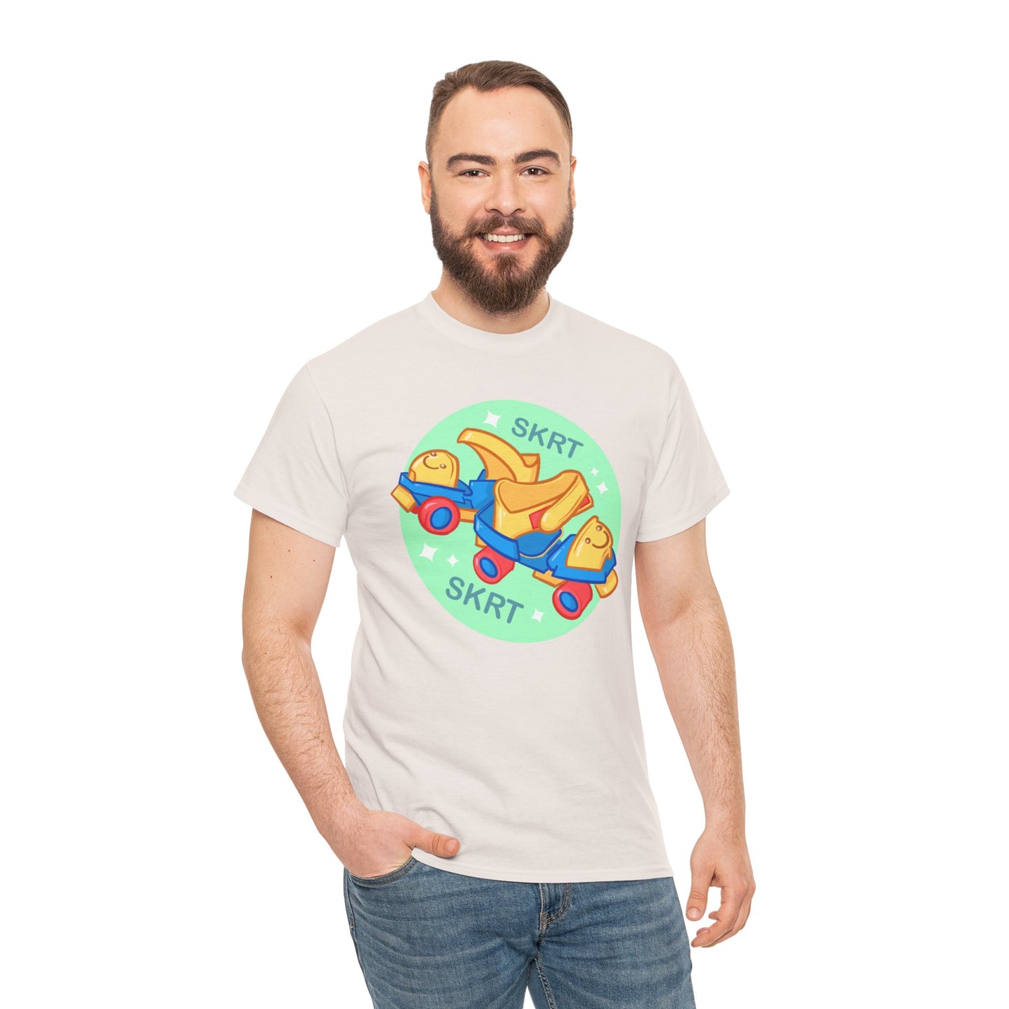 Roller Skates Unisex Heavy Cotton Tee