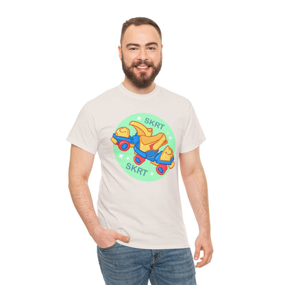 Roller Skates Unisex Heavy Cotton Tee