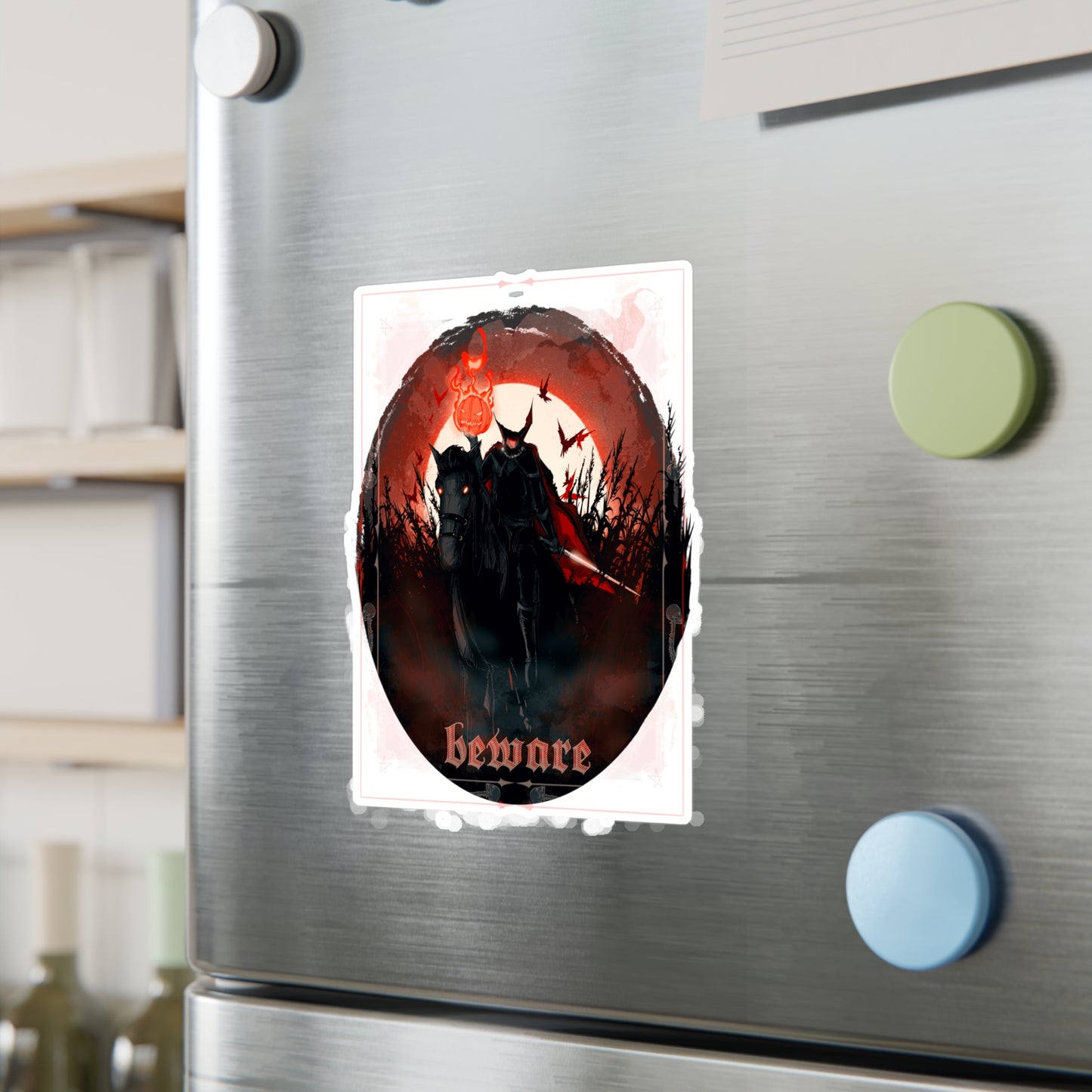 Headless Horseman Kiss-Cut Vinyl Decal