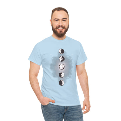 Cat Phases Unisex Heavy Cotton Tee