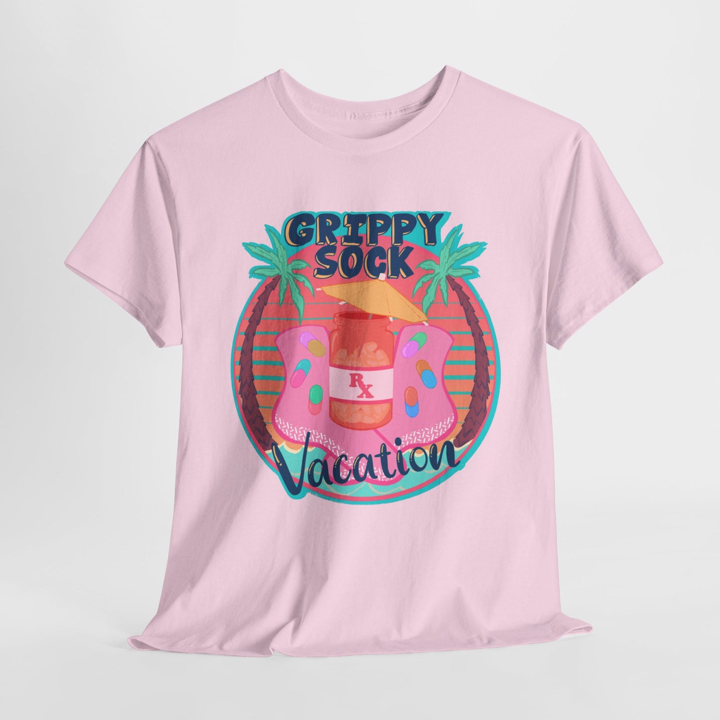 Grippy Sock Vacation Unisex Heavy Cotton Tee