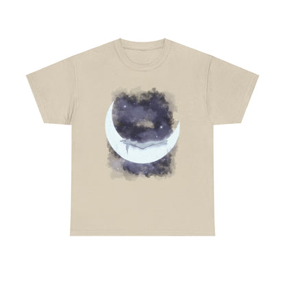 The Girl Who Loved The Moon Unisex Heavy Cotton Tee
