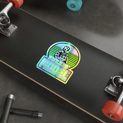 Nice Model Holographic Die-cut Stickers