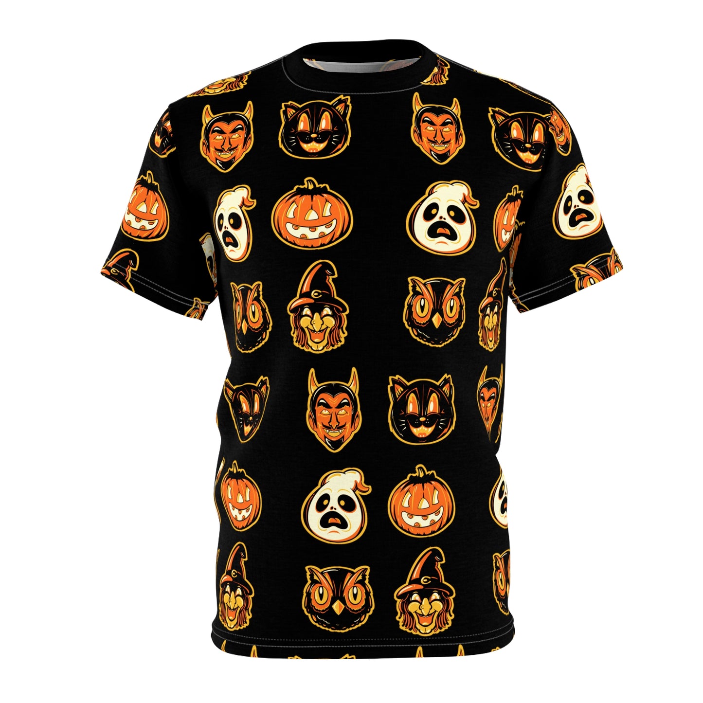 Vintage Halloween Unisex Cut & Sew Tee (AOP)