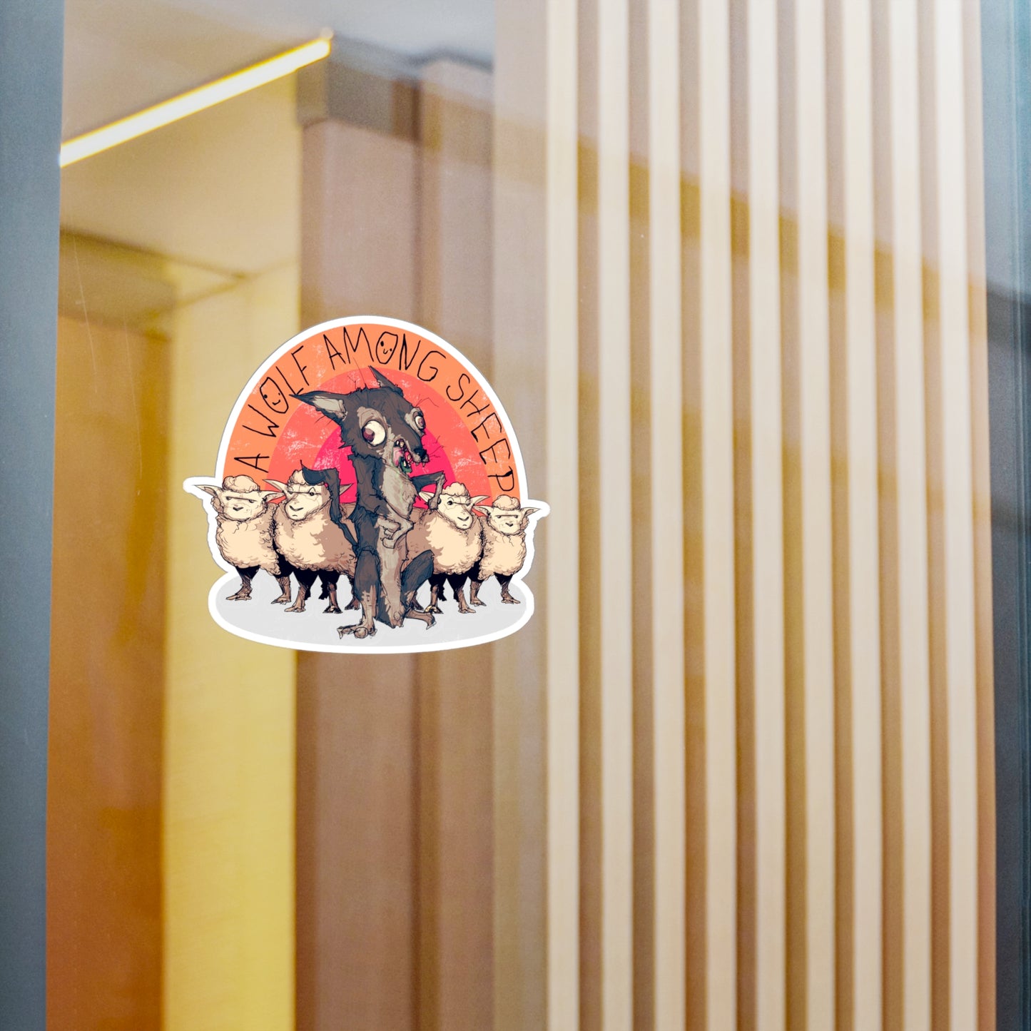 A Wolf Among Sheep Kiss-Cut Vinyl Decal