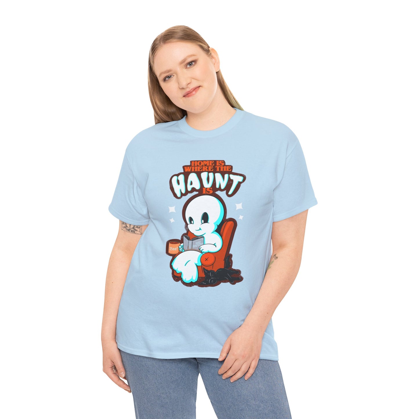 Home Is Where The Haunt Is Unisex Heavy Cotton Tee
