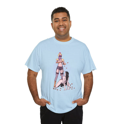 Chicken Nugget Rain Unisex Heavy Cotton Tee