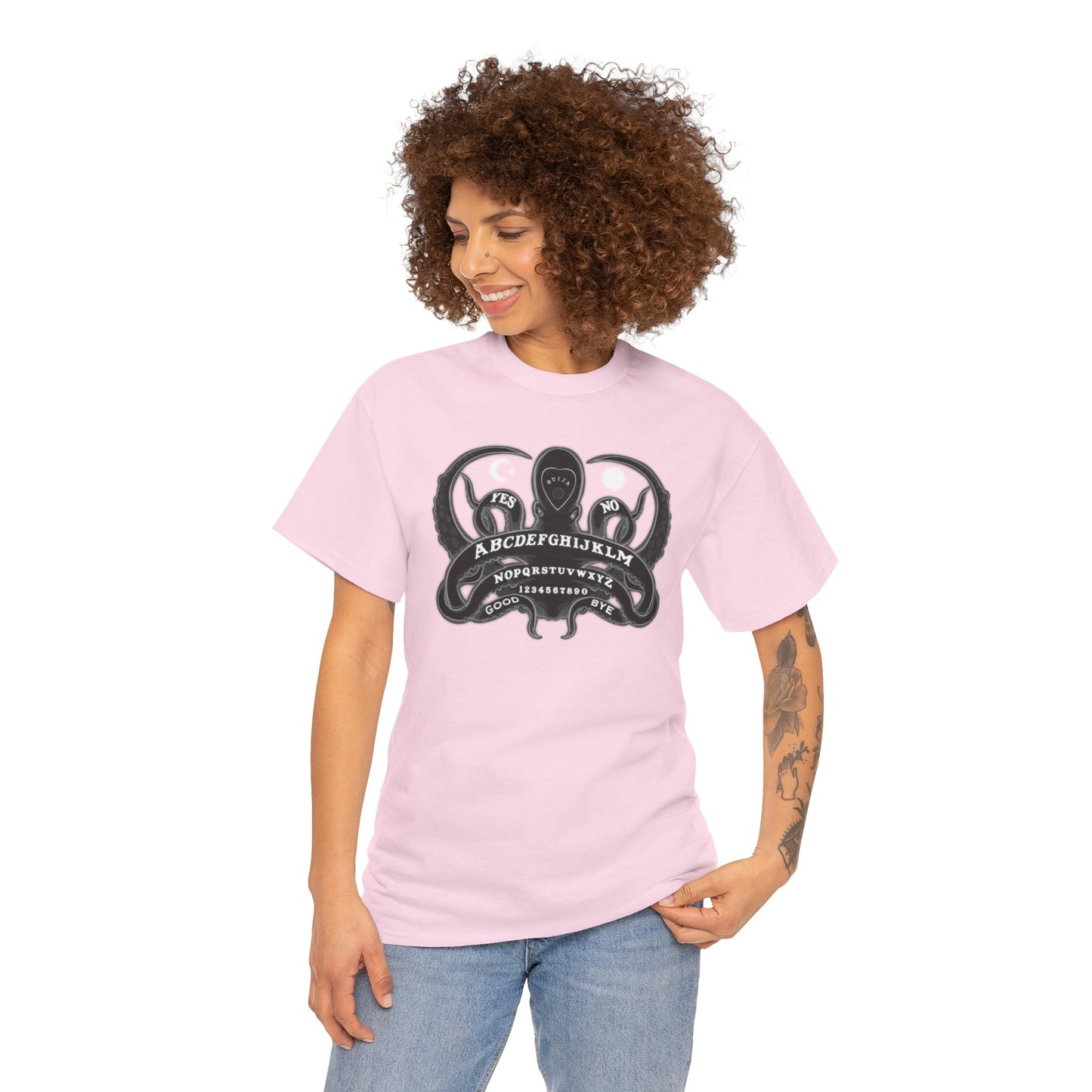 OuijiaPus Unisex Heavy Cotton Tee