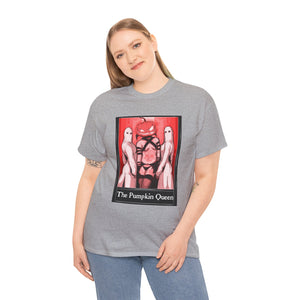 The Pumpkin Queen Tarot  (Front & Back Print) Unisex Heavy Cotton Tee