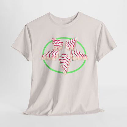 Christmas Tree Pentagram Cake Unisex Heavy Cotton Tee