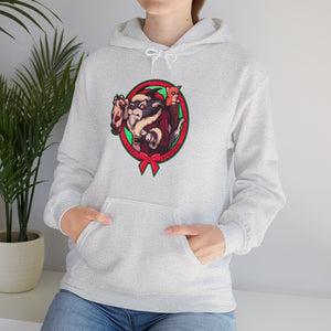 Kitty Krampus Unisex Heavy Blend Hooded Sweatshirt