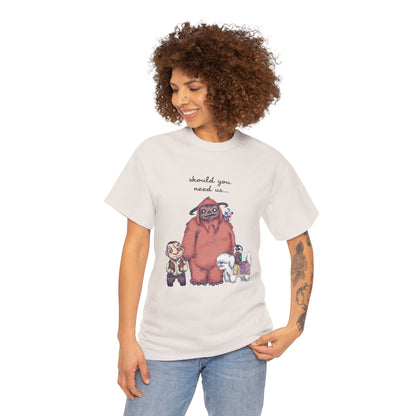 Should You Need Us Unisex Heavy Cotton Tee
