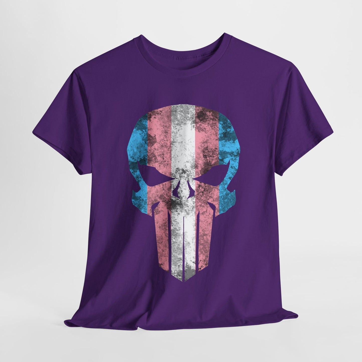 Trans Ally Skull Unisex Heavy Cotton Tee