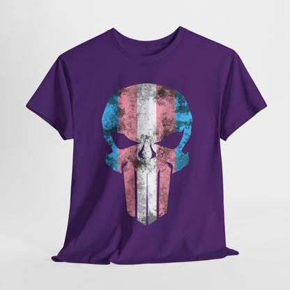 Trans Ally Skull Unisex Heavy Cotton Tee