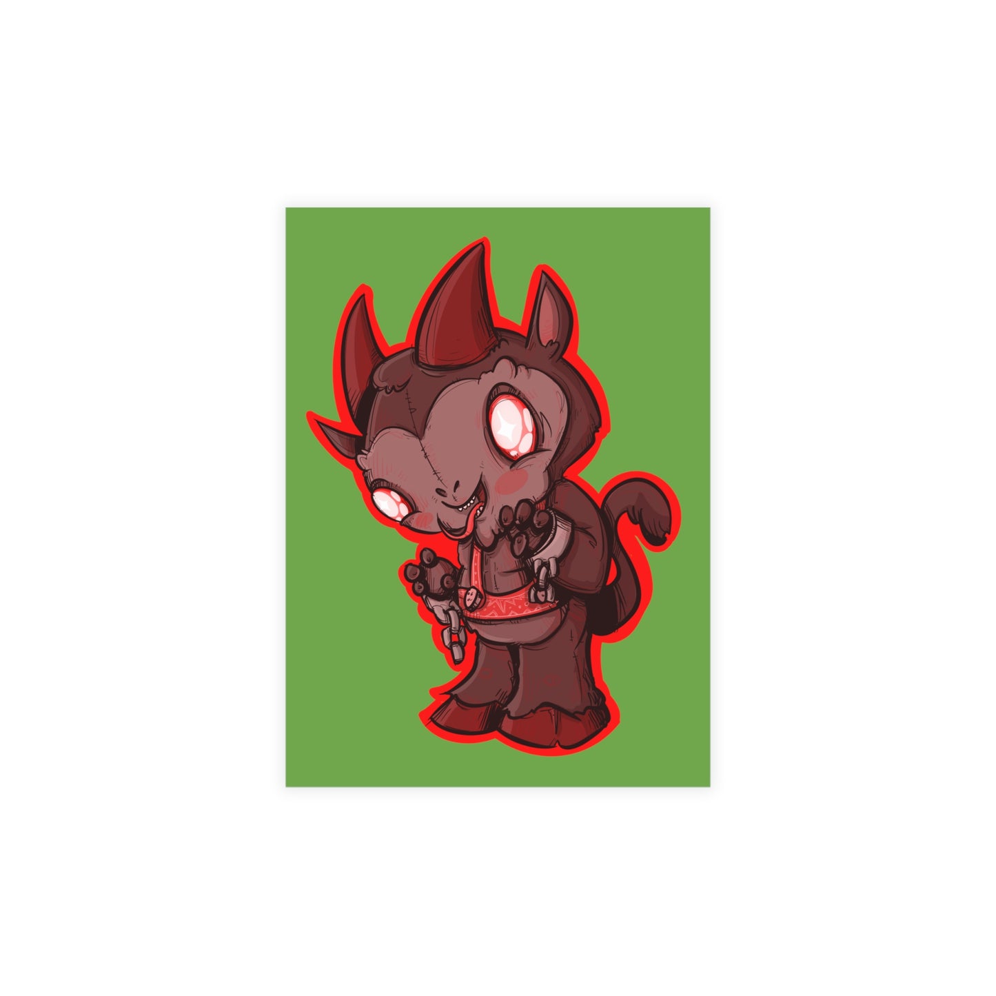 Plushie Krampus Greeting Card Bundles (10, 30, 50 pcs)
