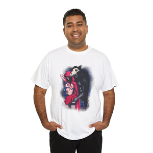 Red Riding Hood & The Wolf Unisex Heavy Cotton Tee