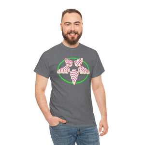 Christmas Tree Pentagram Cake Unisex Heavy Cotton Tee