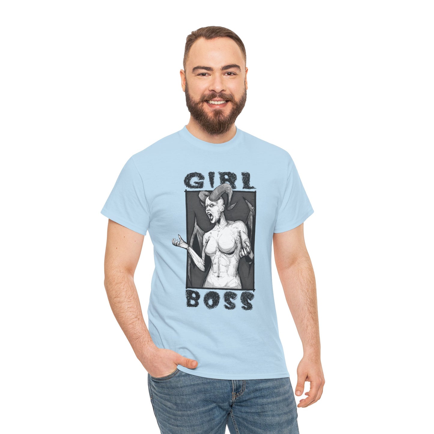 Girl Boss Unisex Heavy Cotton Tee