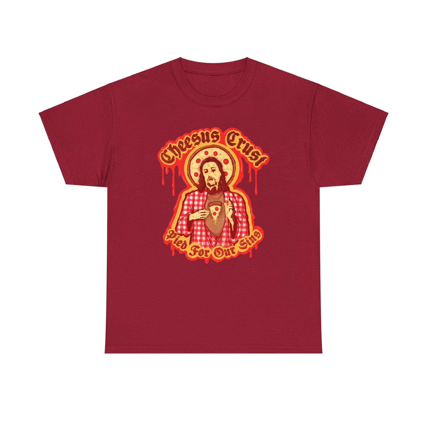 Cheesus Crust Unisex Heavy Cotton Tee
