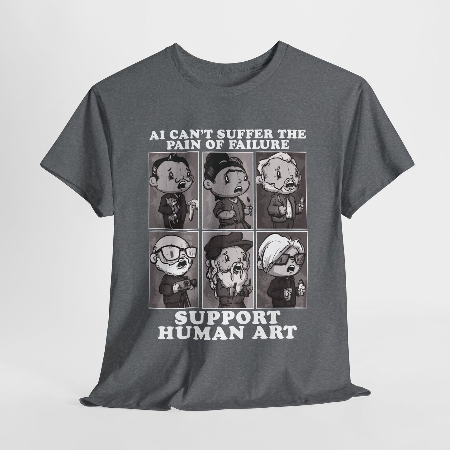 Support Human Art Unisex Heavy Cotton Tee