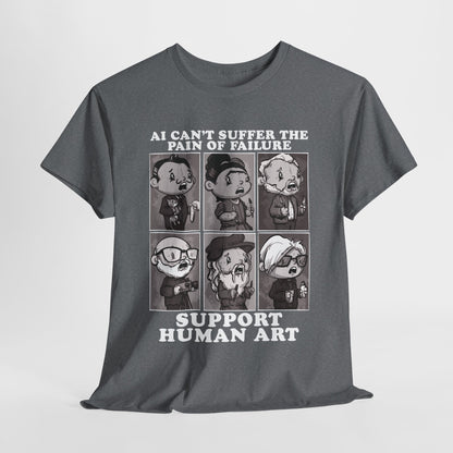 Support Human Art Unisex Heavy Cotton Tee
