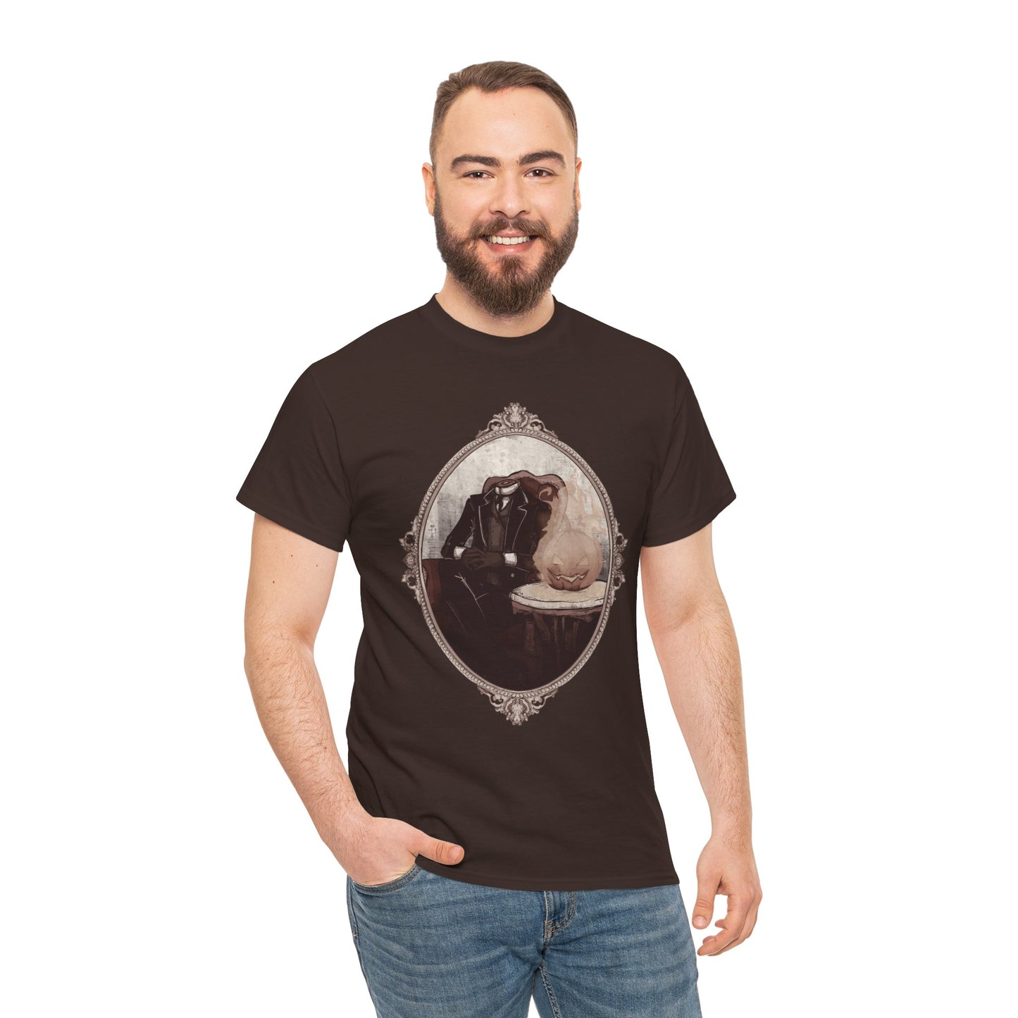 Victorian Headless Horseman Unisex Heavy Cotton Tee