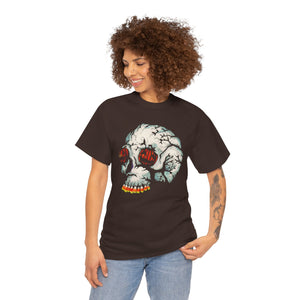 Halloween Skull Unisex Heavy Cotton Tee