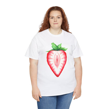 Juicy Strawberry Unisex Heavy Cotton Tee