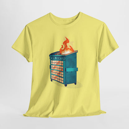AI Data Center Dumpster Fire Unisex Heavy Cotton Tee