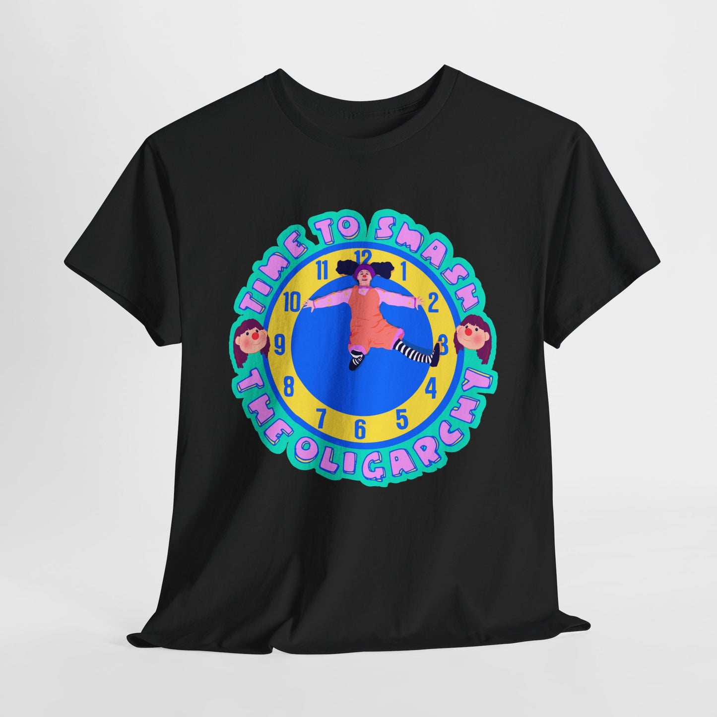 Time To Smash The Oligarchy Unisex Heavy Cotton Tee