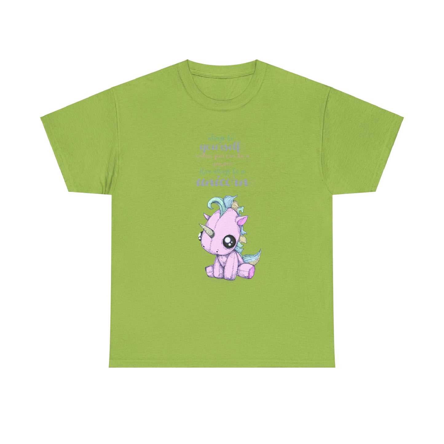 Be Yourself Unicorn Unisex Heavy Cotton Tee