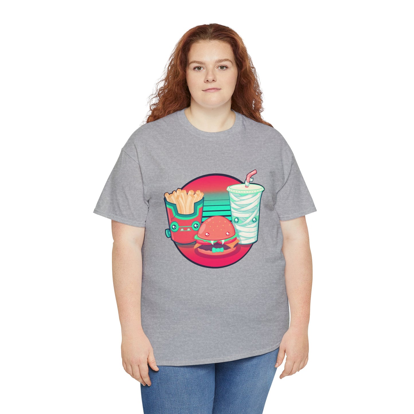 Spooky Fast Food Unisex Heavy Cotton Tee