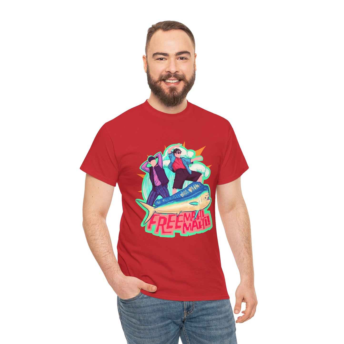 Free Mahi Mahi Unisex Heavy Cotton Tee