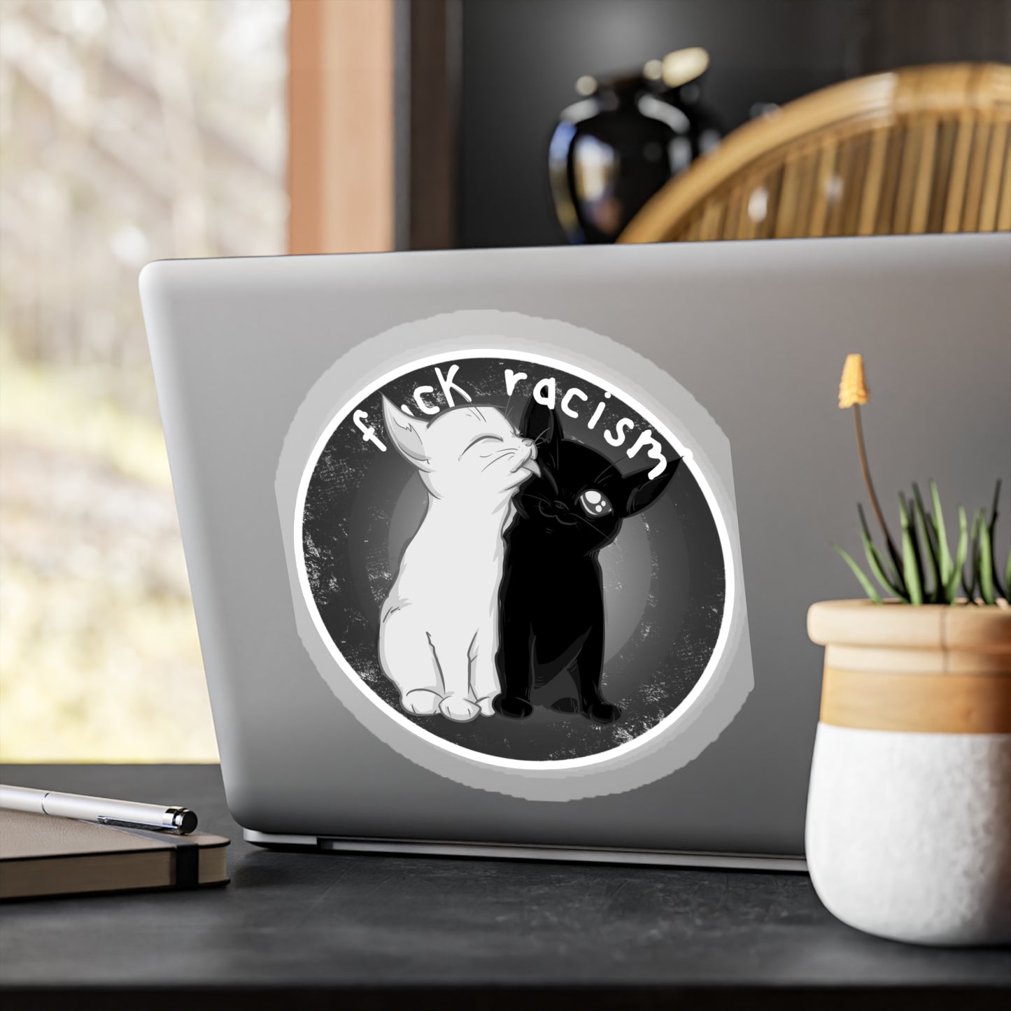 Fuck Racism Kiss-Cut Vinyl Decal