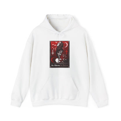 As Above So Below Tarot Unisex Heavy Blend Hooded Sweatshirt
