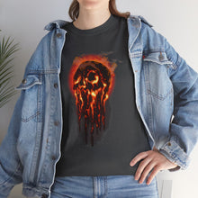 Elemental Skull Fire Unisex Heavy Cotton Tee