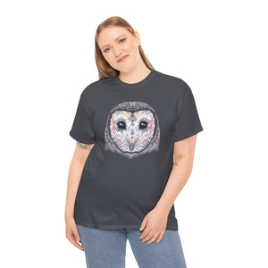 Sugar Skull Owl Unisex Heavy Cotton Tee