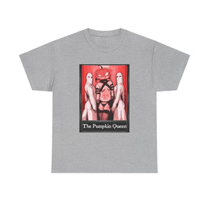 The Pumpkin Queen Tarot  (Front & Back Print) Unisex Heavy Cotton Tee