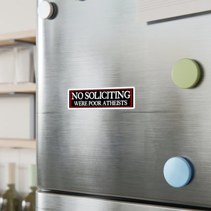 No Soliciting Kiss-Cut Vinyl Decal