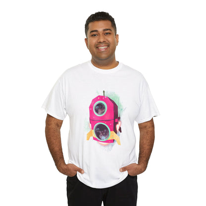Cats In Space Unisex Heavy Cotton Tee