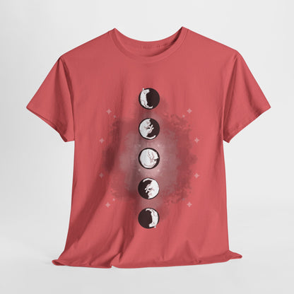 Cat Phases Unisex Heavy Cotton Tee
