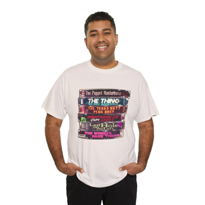 Adult Horror VHS Unisex Heavy Cotton Tee